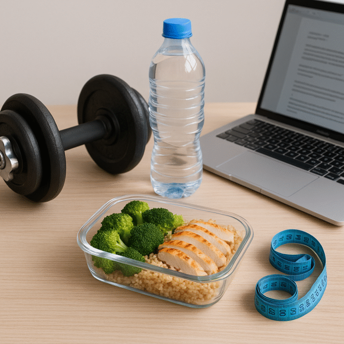 Ilustracija za članak: Pametan fitness i prehrana za prezaposlene: kako napredovati s minimalno vremena